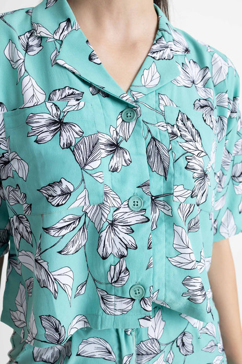 Floral Crop Shirt